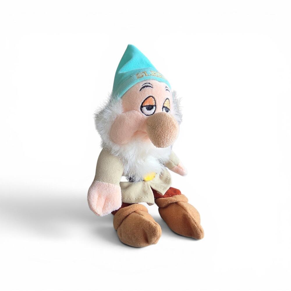Disney Store Exclusive Snow White Sleepy Dwarf 8" Bean Bag plush toy - Picture 1 of 7